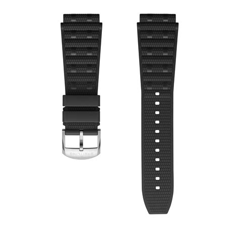 Black Rouleaux Rubber Strap 